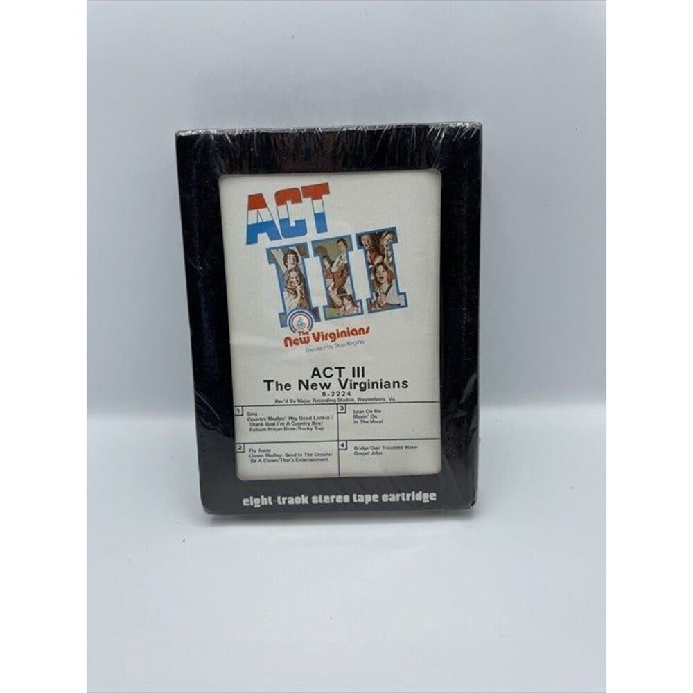 ACT III The New Virginians 8-2224 Eight Track Stereo Tape Cartridge- VTG. NEW